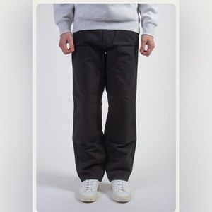 CARHARTT WIP DOUBLE KNEE PANT - BLACK RINSED